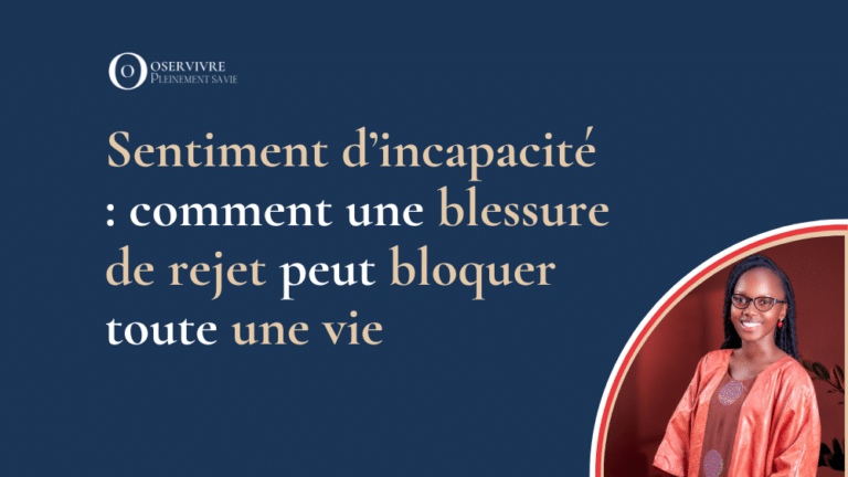 sentiment d'incapacité